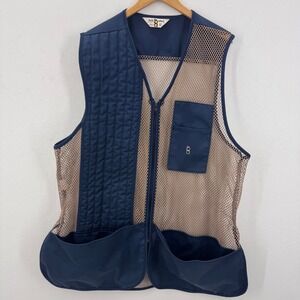 VTG Bob Allen Large Right Handed Mesh Shooting Hunting Vest Blue XXL USA Made